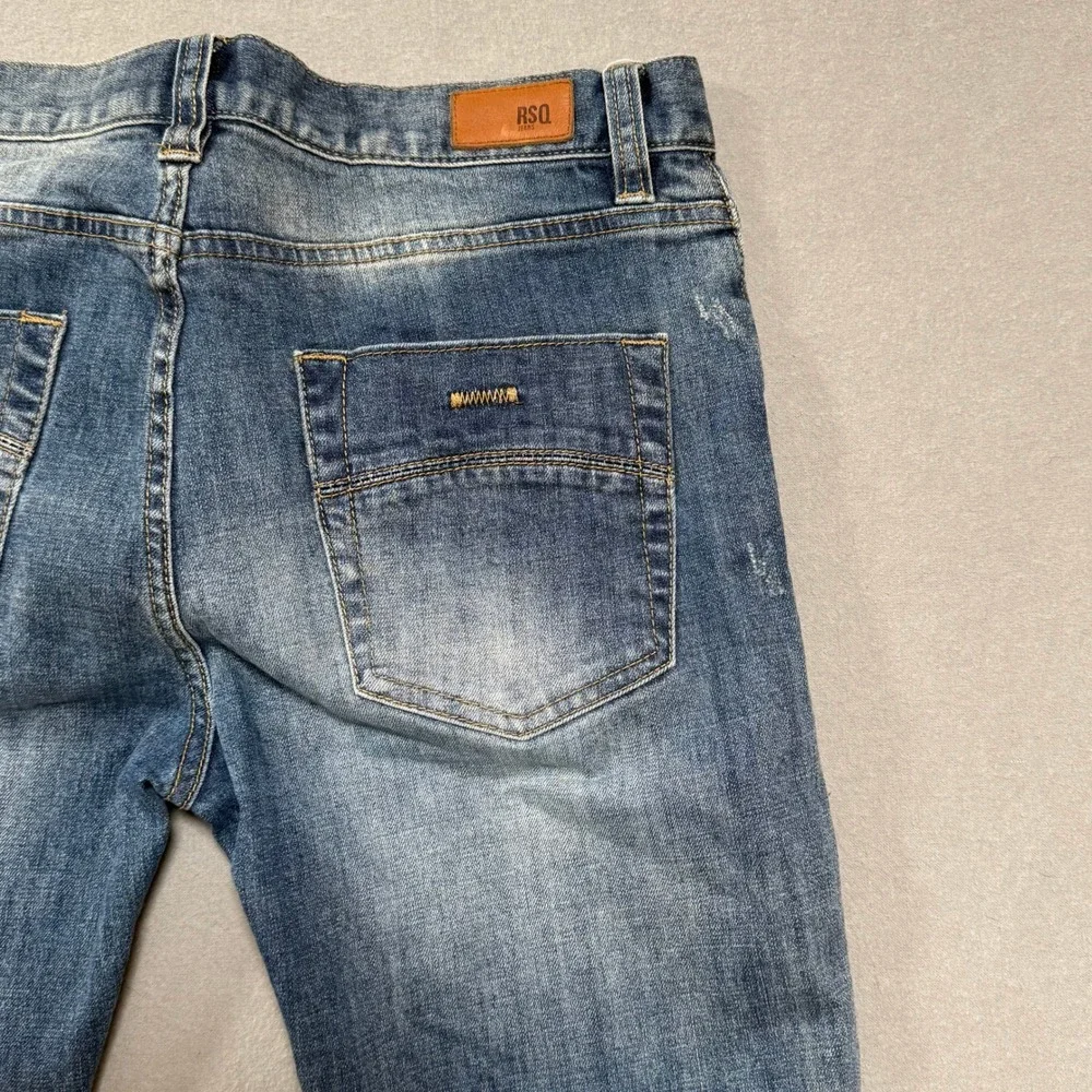 RSQ Seattle Denim Skinny Tapered Distressed Jeans Men‎ 30x32